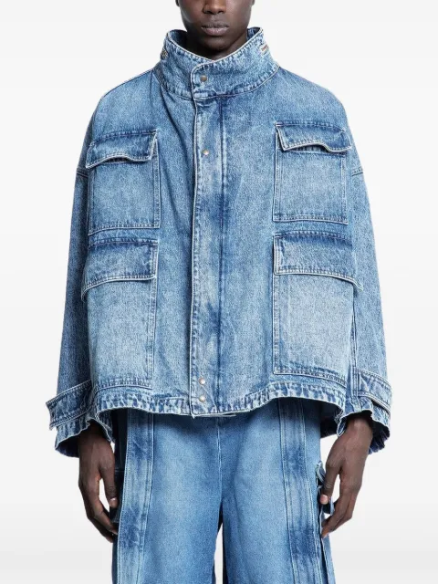 Hed Mayner flap-pockets denim jacket Blue HMMA67024AHA190