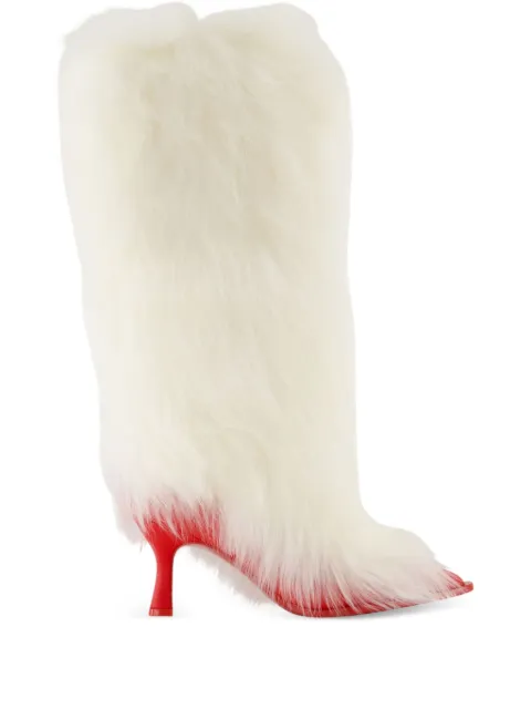 UGG x Ambush fur heeled boots White 1176810WHITERED