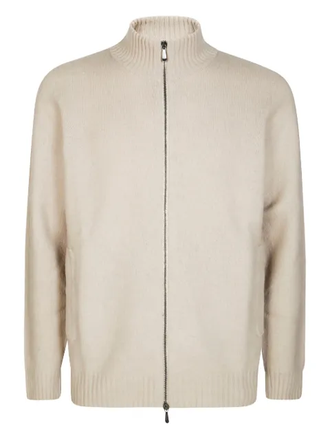 Drumohr zip-fastening long-sleeves cardigan Neutrals D8W202GLO