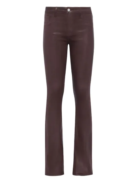 L'Agence Selma coated bootcut jeans Brown 2700PDDCCHCT