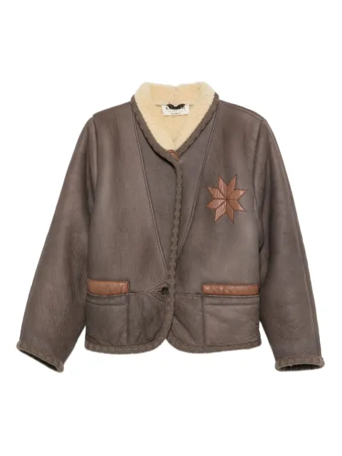 A.N.G.E.L.O. Vintage Cult 1980s star appliqué jacket Brown AN600DU
