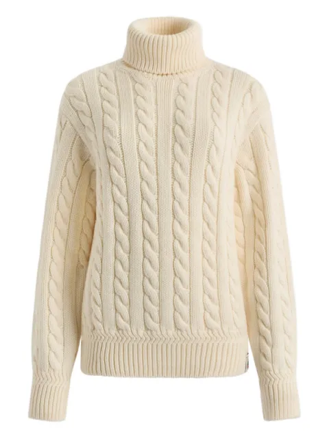 Bally cable-knit turtleneck sweater Neutrals MKN087WO046