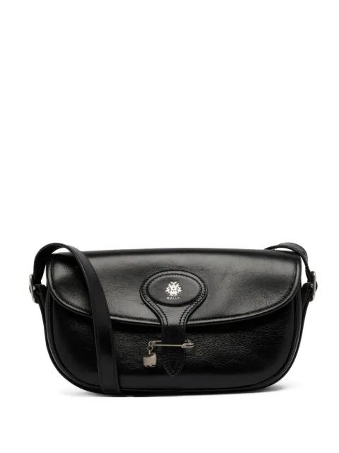 Bally logo-plaque crossbody bag Black MSK050VT013