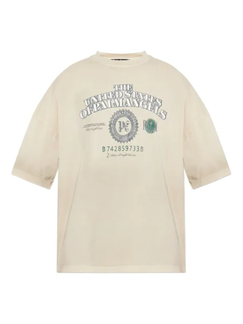 Palm Angels graphic t-shirt Neutrals PMAA10DF25JER0030B10