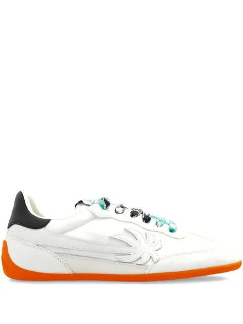Palm Angels palm tree lace-up sneakers White PWIA068F25LEA0010101