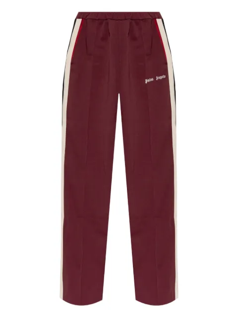 Palm Angels Classic Logo side-stripe track pants Red PWCJ039F25FAB001