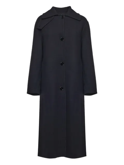 Moncler x Jil Sander single-breasted coat Black K24051C00009M6407