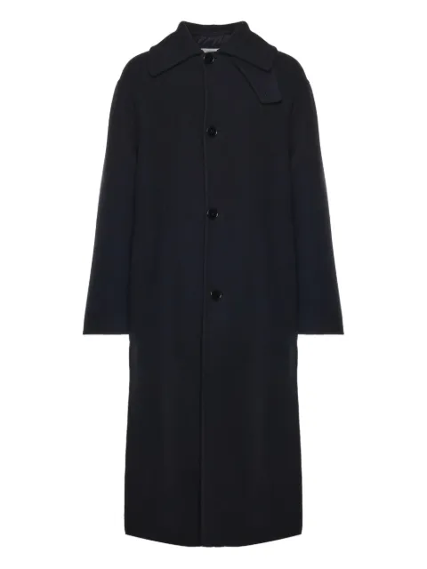 Moncler buttoned single-breasted coat Black K24051C00004M6407742