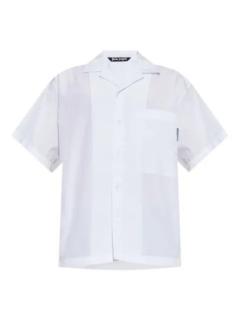 Palm Angels patch-pocket short-sleeve shirt White PMGG00AC99FAB0010110