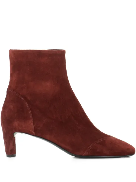 Del Carlo 55mm suede boots Red 11819