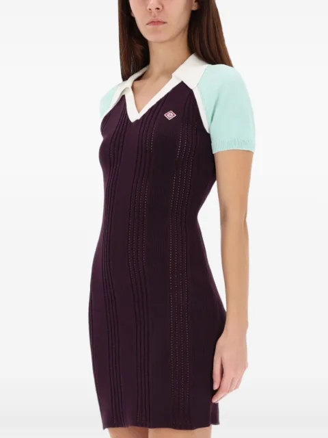 Casablanca polo logo dress Purple WAW25KW107