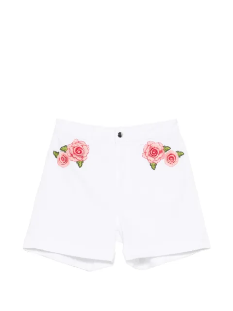Blugirl floral-patch shorts White FA3149