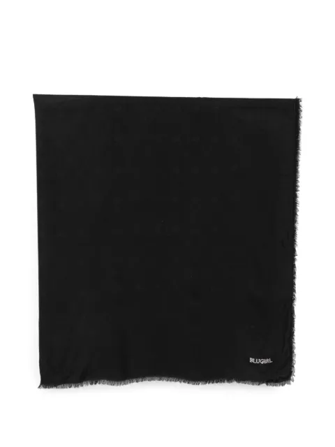 Blugirl frayed-edge scarf Black PA4001