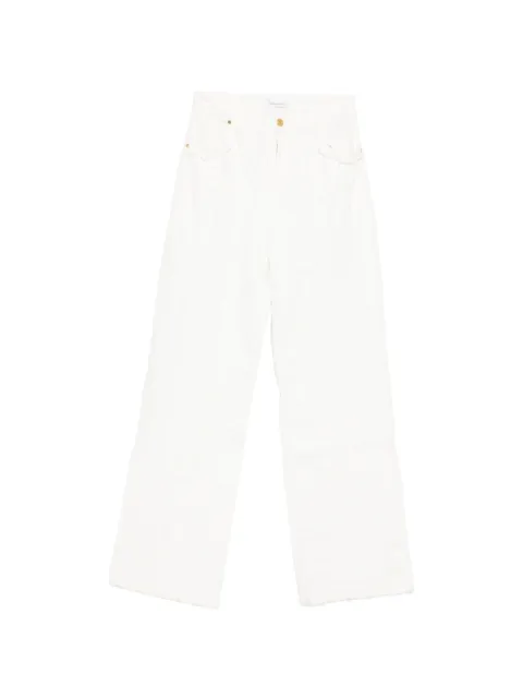 Blumarine fringed jeans White 4J079A