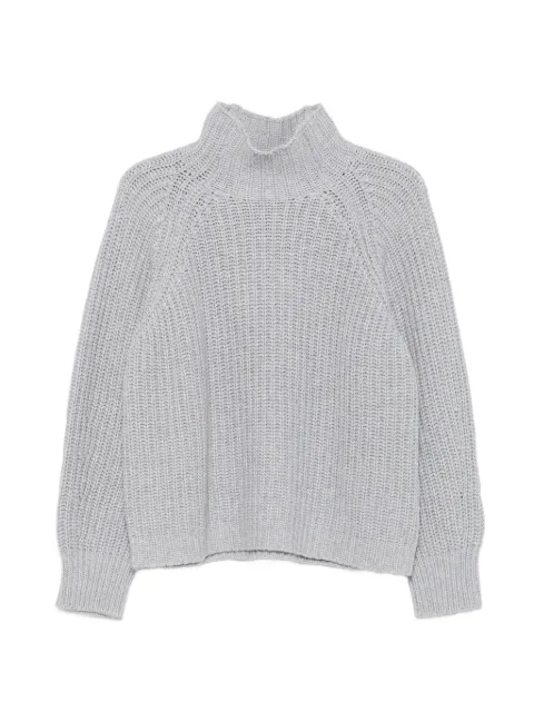 Liviana Conti ribbed-knit high-neck sweater Grey L5WC80