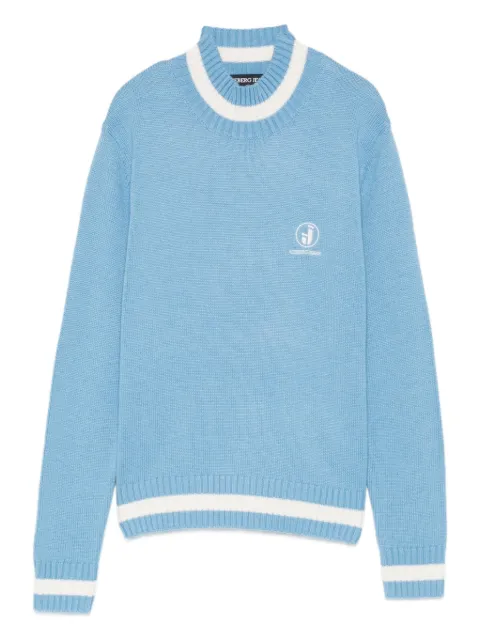 Iceberg logo-embroidered sweater Blue A0209020