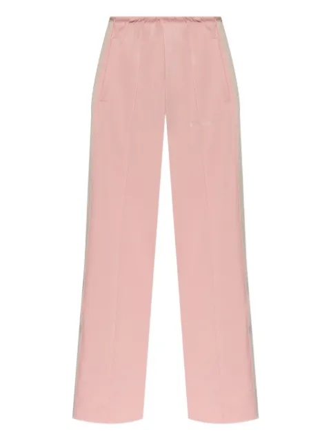 Palm Angels logo-embroidered side-stripe track pants Pink PWCJ031F25FAB002