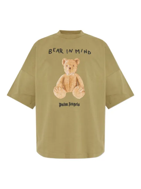Palm Angels bear graphic t-shirt Green PMAA10BF25JER0045860