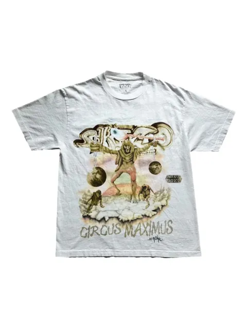 Travis Scott Utopia Tour Skitzo Circus Maximus T-shirt White TSUC22
