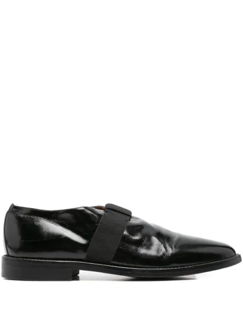 Romeo Gigli Pre-Owned 1990s leather loafers Black ROG350DP