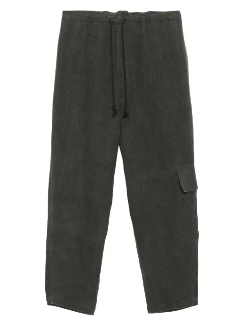 Yohji Yamamoto drawstring trousers Grey MLP15300