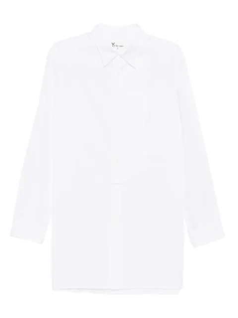 Yohji Yamamoto buttoned-up long-sleeved shirt White MAB03001