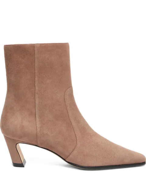 Stuart Weitzman 50mm Stassi ankle boots Neutrals SM498SUETAU