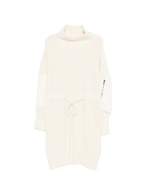 Iceberg turtleneck self-tie midi dress Neutrals AHS57079