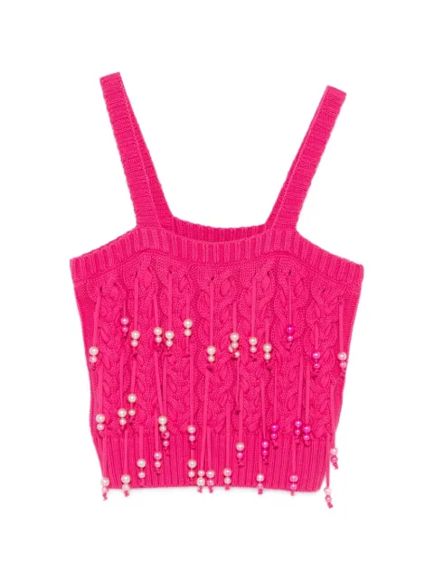 PINKO Potassio beaded-embellishment vest Pink 100426A0LJ