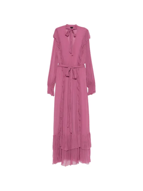PINKO ruffled-detail maxi dress Pink FRECCIA