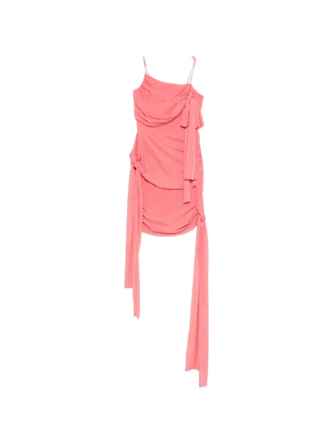 Blumarine bow ruched dress Pink 2A418A