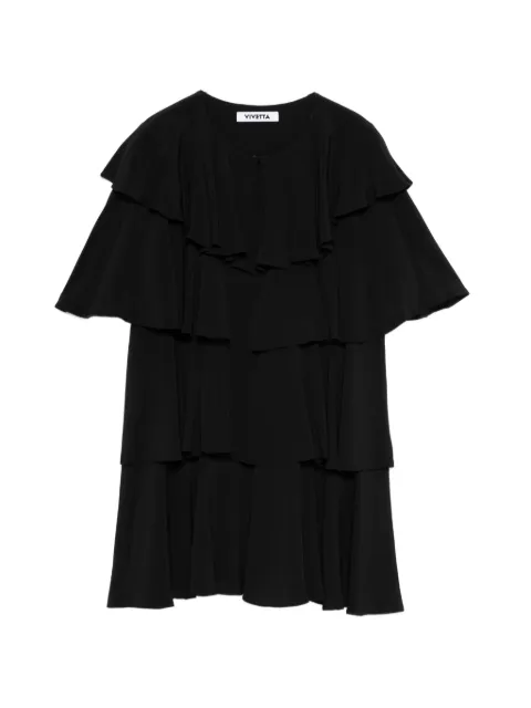 Vivetta ruffled mini dress Black H072V508