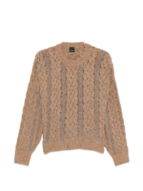 PINKO cable-knit sweater Neutrals 1B14VHY6N4