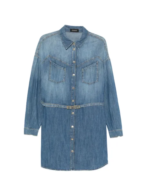 PINKO front pocket belted dress Blue EMILY