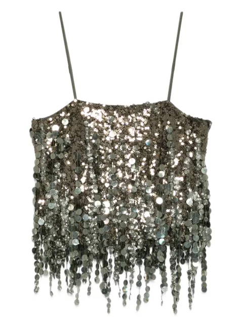 Blumarine sequin top Green A522C416A
