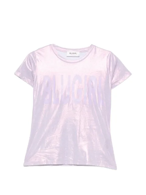Blugirl logo-print T-shirt Purple RF2213