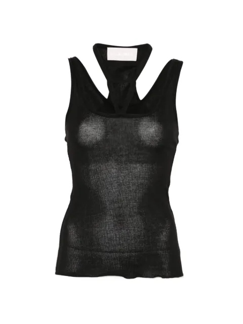 Circus Hotel halterneck top Black H5SU03