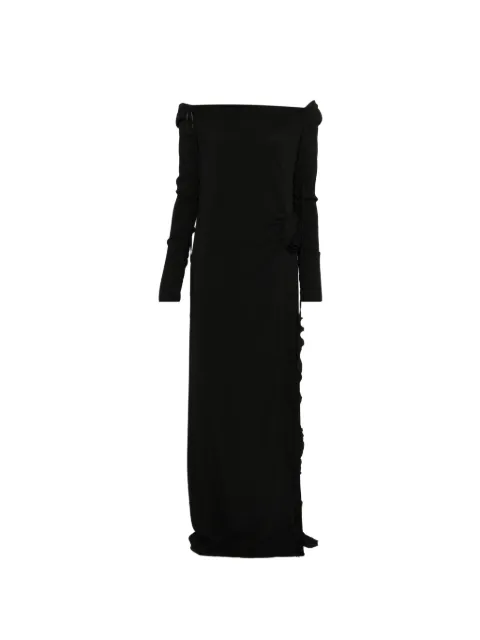 Blumarine off-shoulder floral dress Black 4A062A