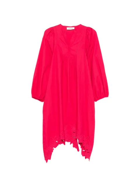 Blugirl cut-out floral-embroidered midi dress Pink RA2144