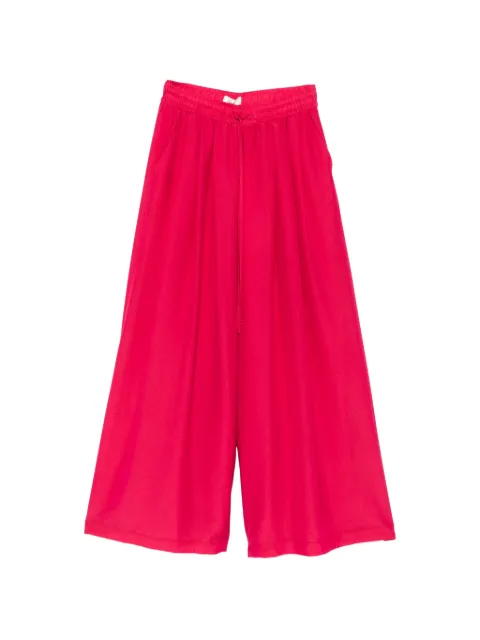 PSOPHIA drawstring-waist wide-leg trousers Pink 8TRS2192