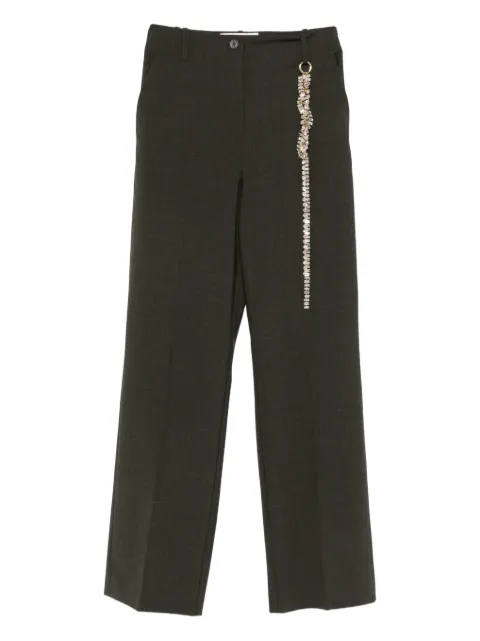 Circus Hotel Circus Hotel embellished trousers Grey H5WV18