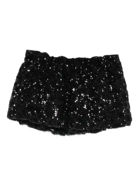 Nº21 sequin mini skirt Black 25IN2M0C1425265