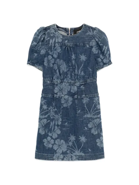 Marco Bologna floral-print puff-sleeve mini dress Blue MWP22067VE