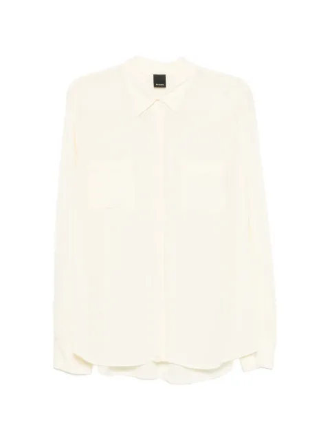 PINKO Norina pocket shirt Neutrals 1G15AKY5NT