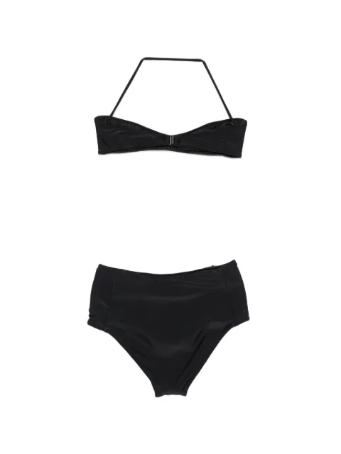 Nº21 cross-over cut-out bikini set Black 60014992