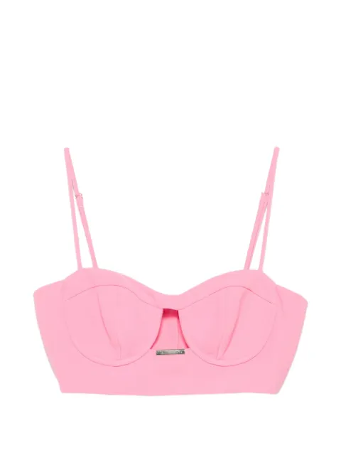 SIMONA CORSELLINI cut-out cropped top Pink TO01201