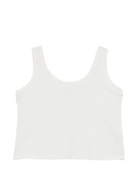 Osklen scoop-neck sleeveless top White OSK673