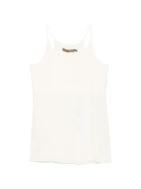 SIMONA CORSELLINI spaghetti-strap V-neck top Neutrals O007