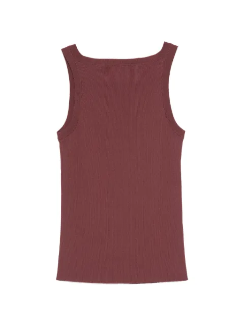 Liviana Conti ribbed-knit top Red F5SA34