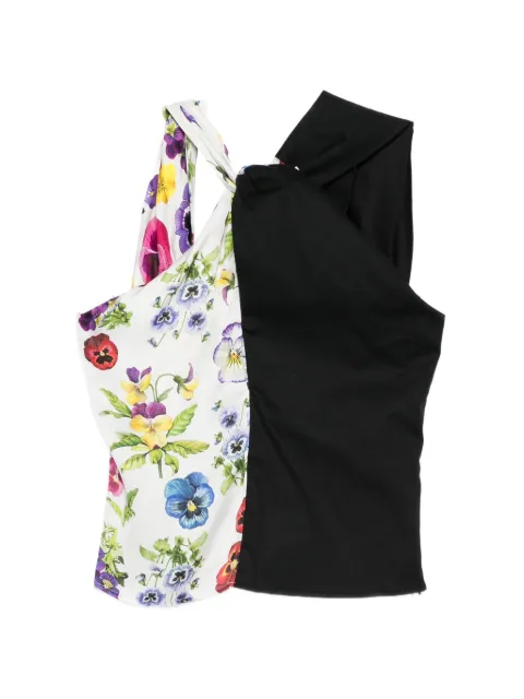 Vivetta flora-print top White T042V548